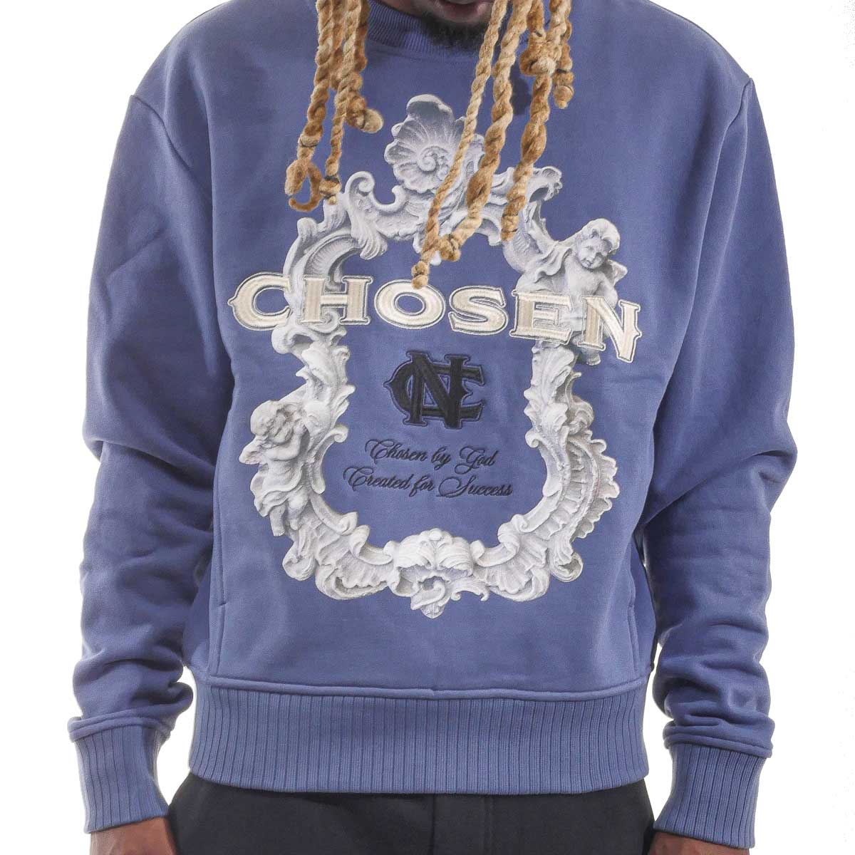 Pocketed washed frame crew