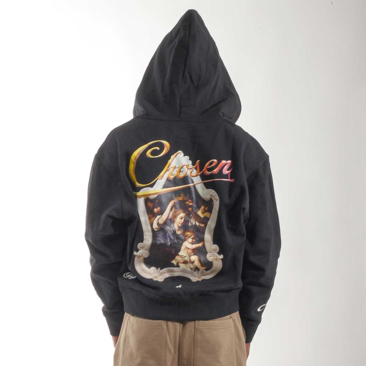 Washed full-zip hoodie