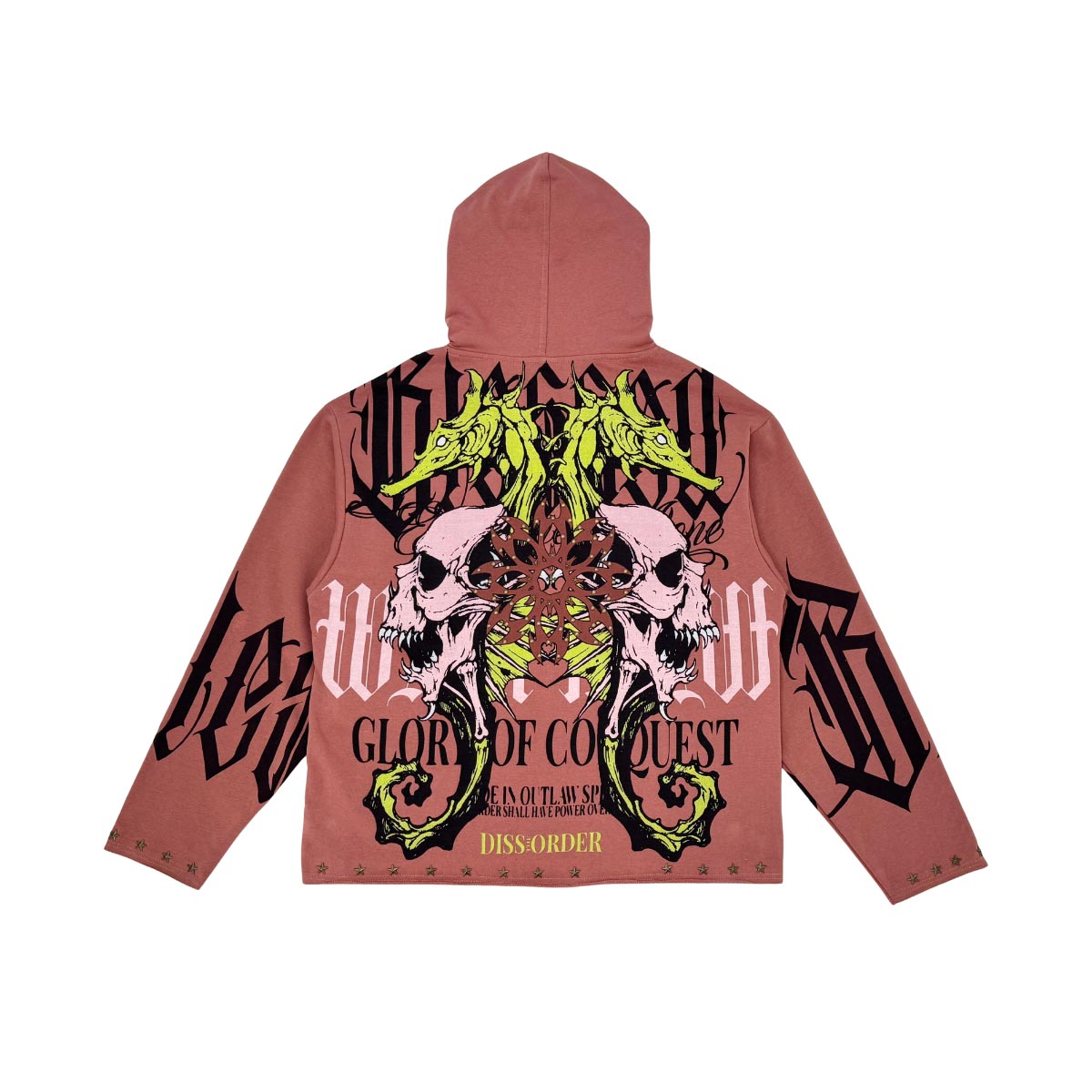 Sea horses pull over hoodie