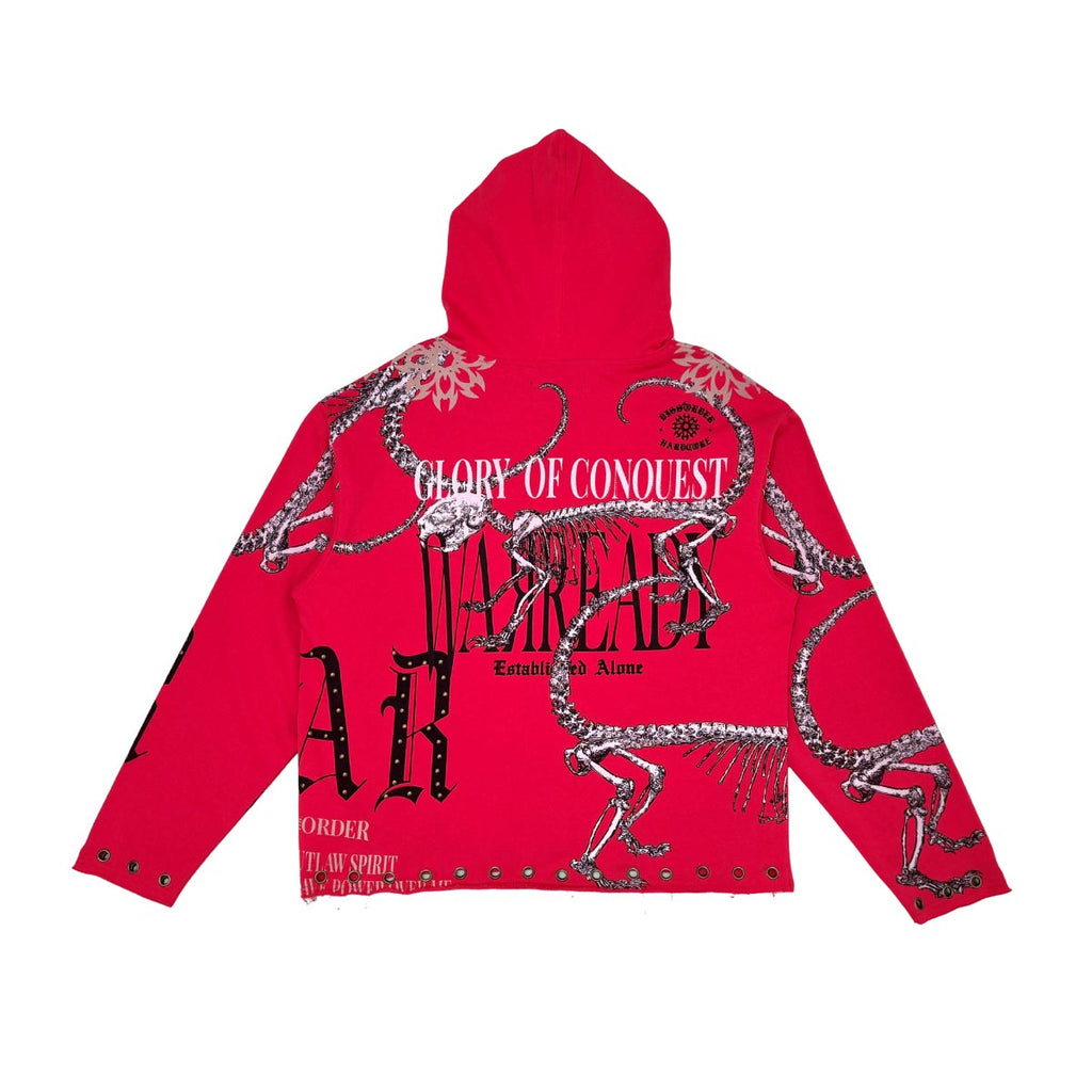Glory of conquest zip up hoodie