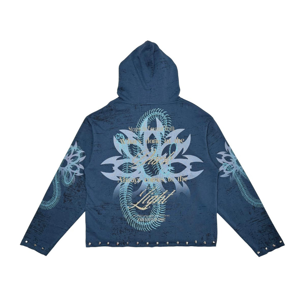 Sleep is the cousin of death zip up hoodie