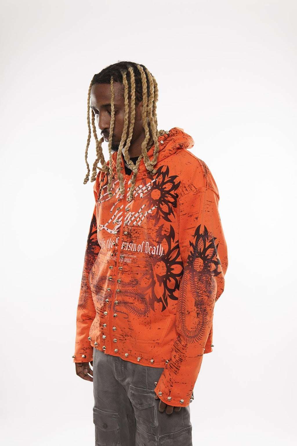Sleep is the cousin of death zip up hoodie