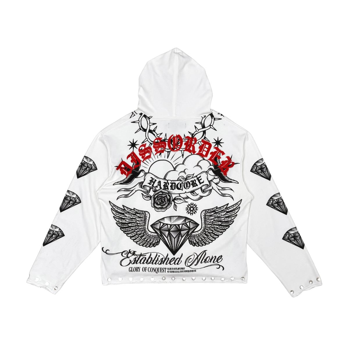 Hardcore zip up hoodie