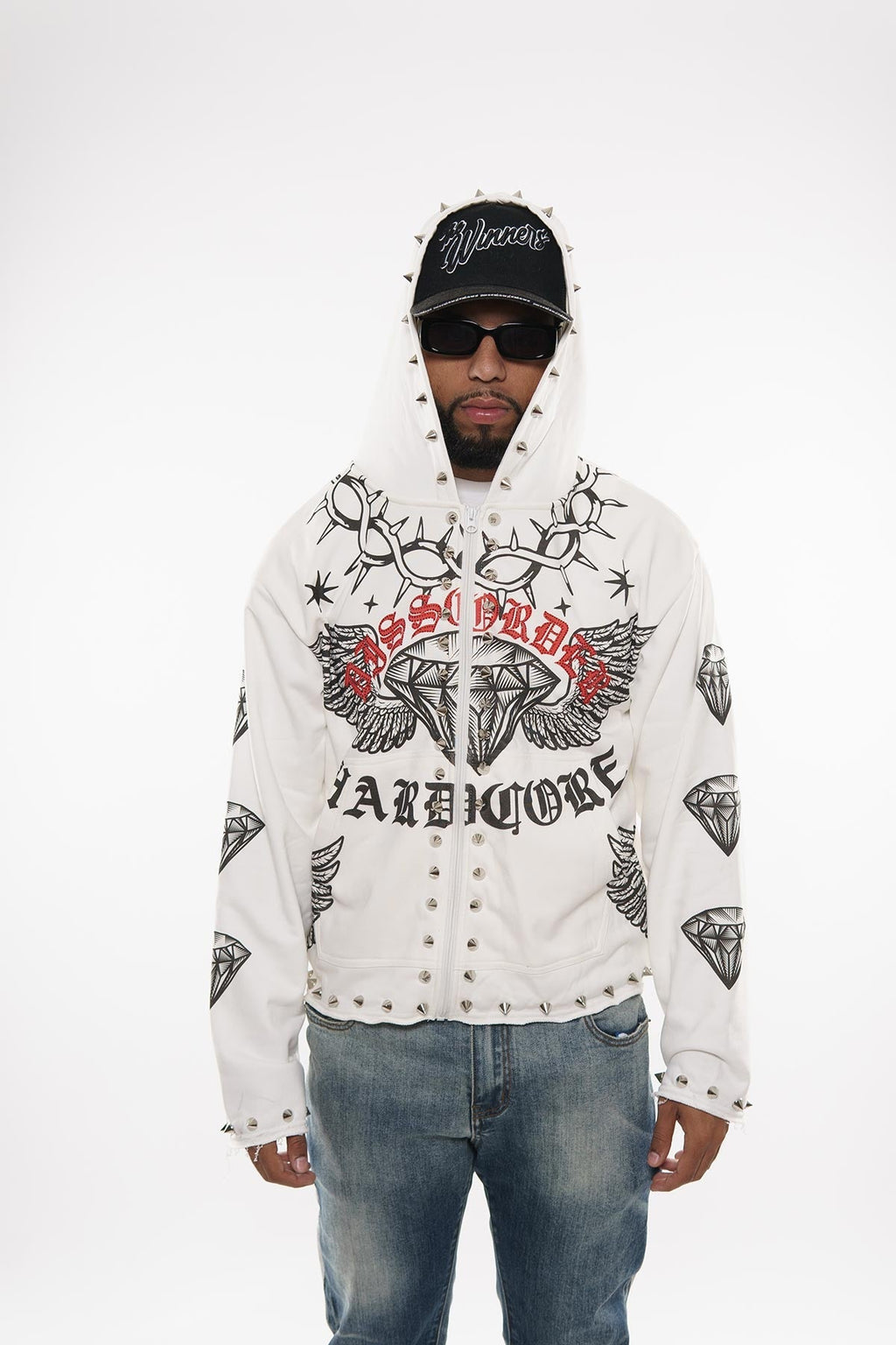 Hardcore zip up hoodie