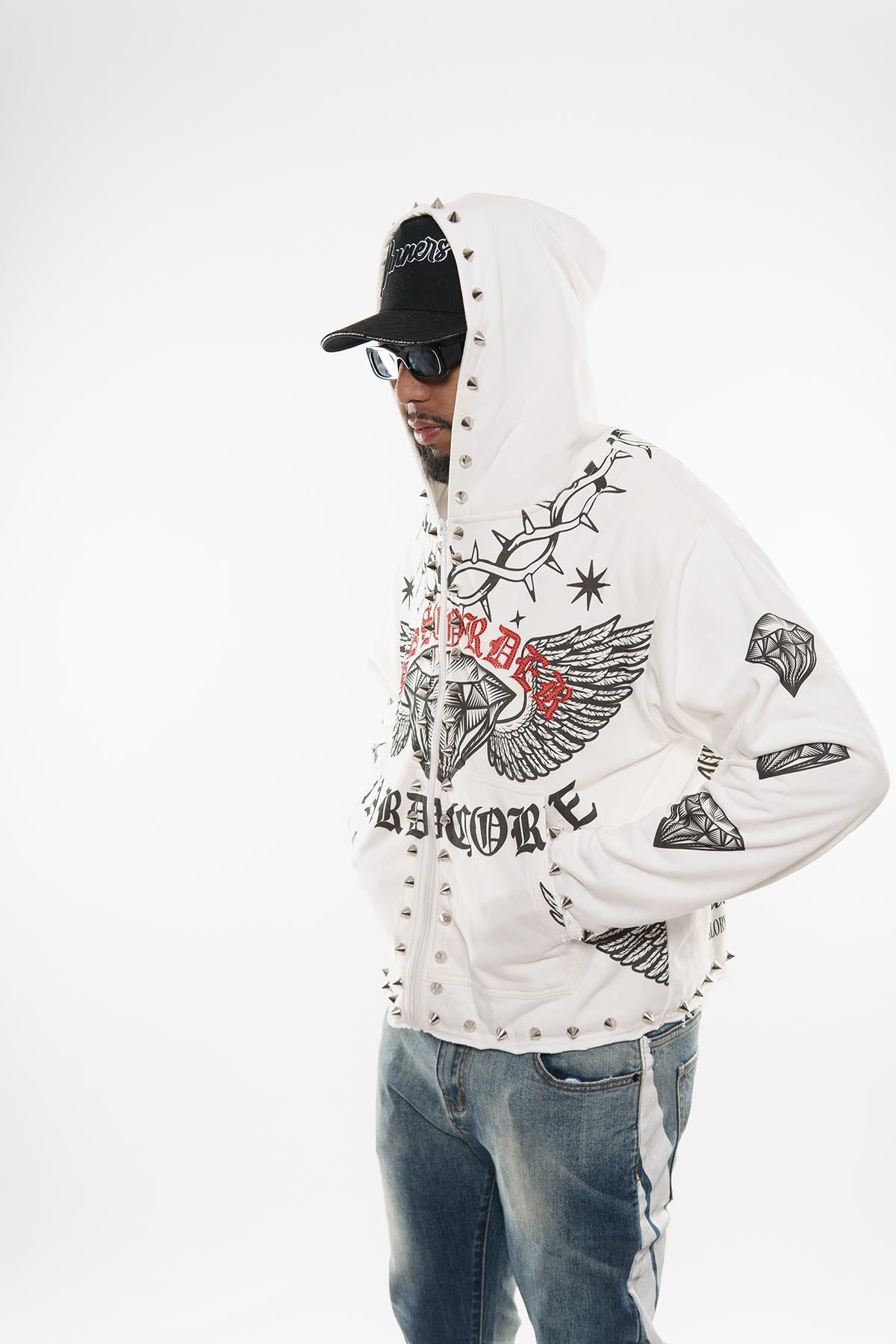 Hardcore zip up hoodie