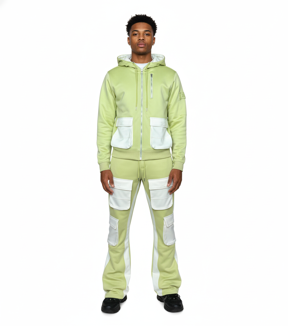 Two Tone Sweatsuit Set