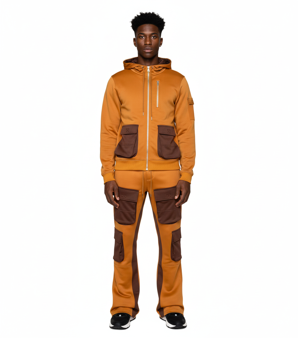 Two Tone Sweatsuit Set