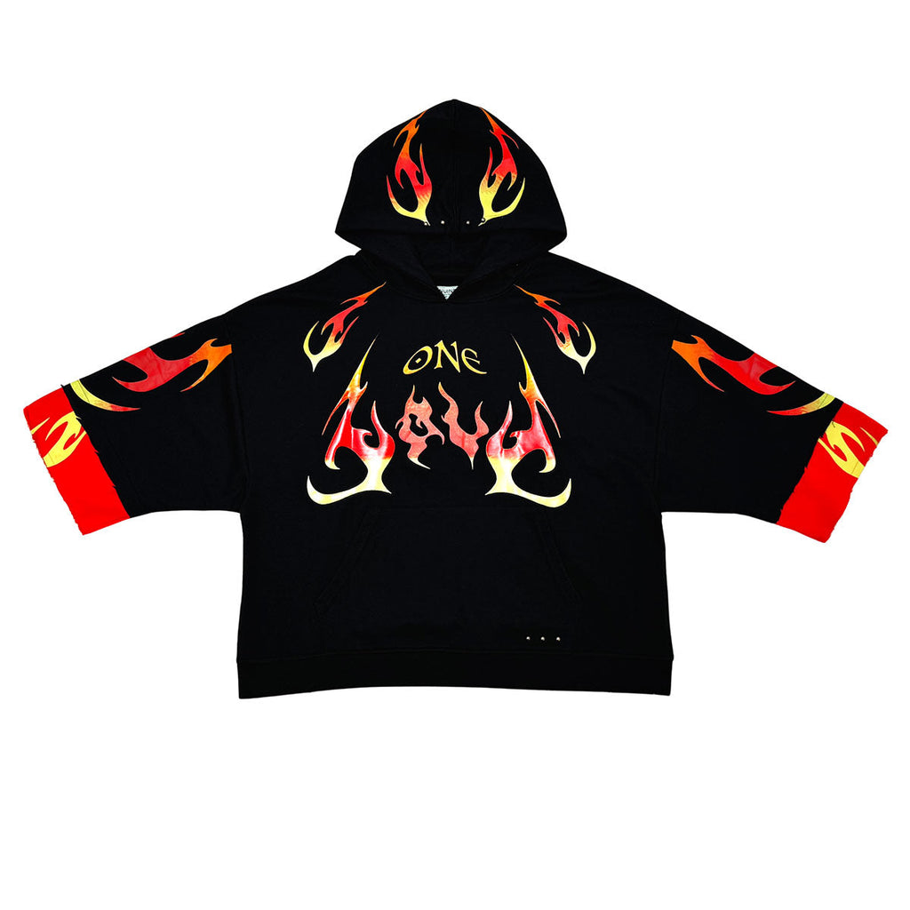 One love short sleeve hoodie