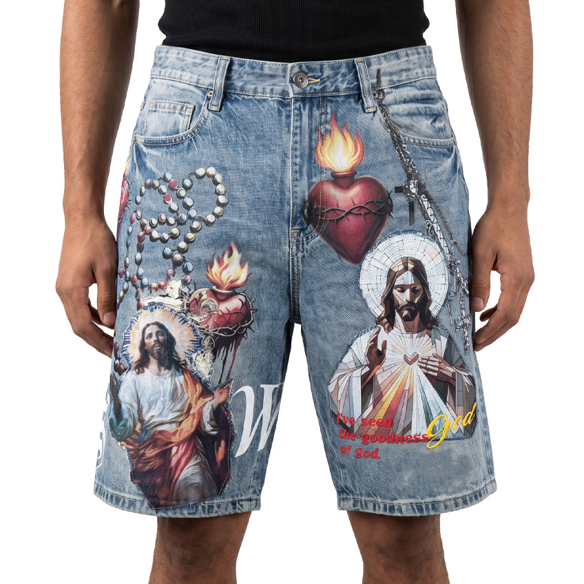 Sacred heart shorts