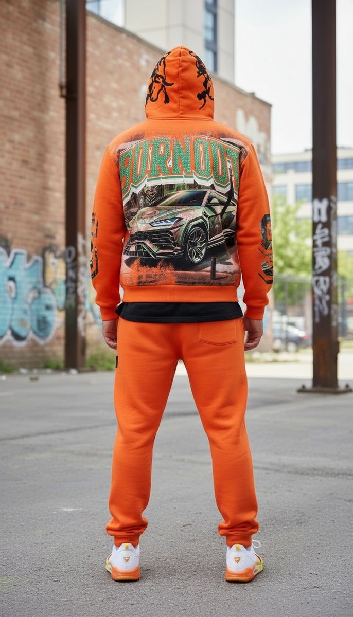 Stray burnout full-zip hoodie