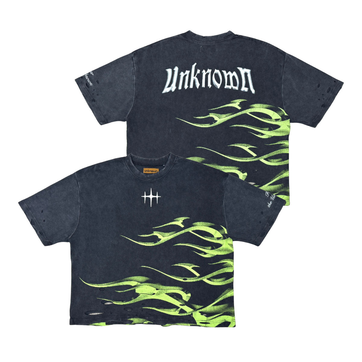 Metalic flames tee