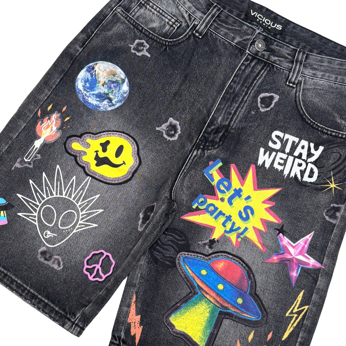 Cosmic misfit shorts
