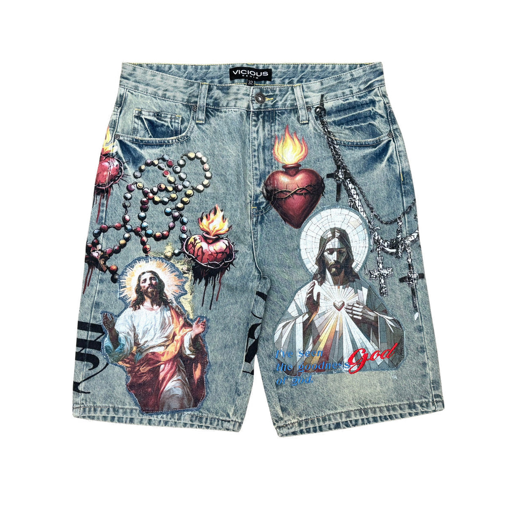 Sacred heart shorts