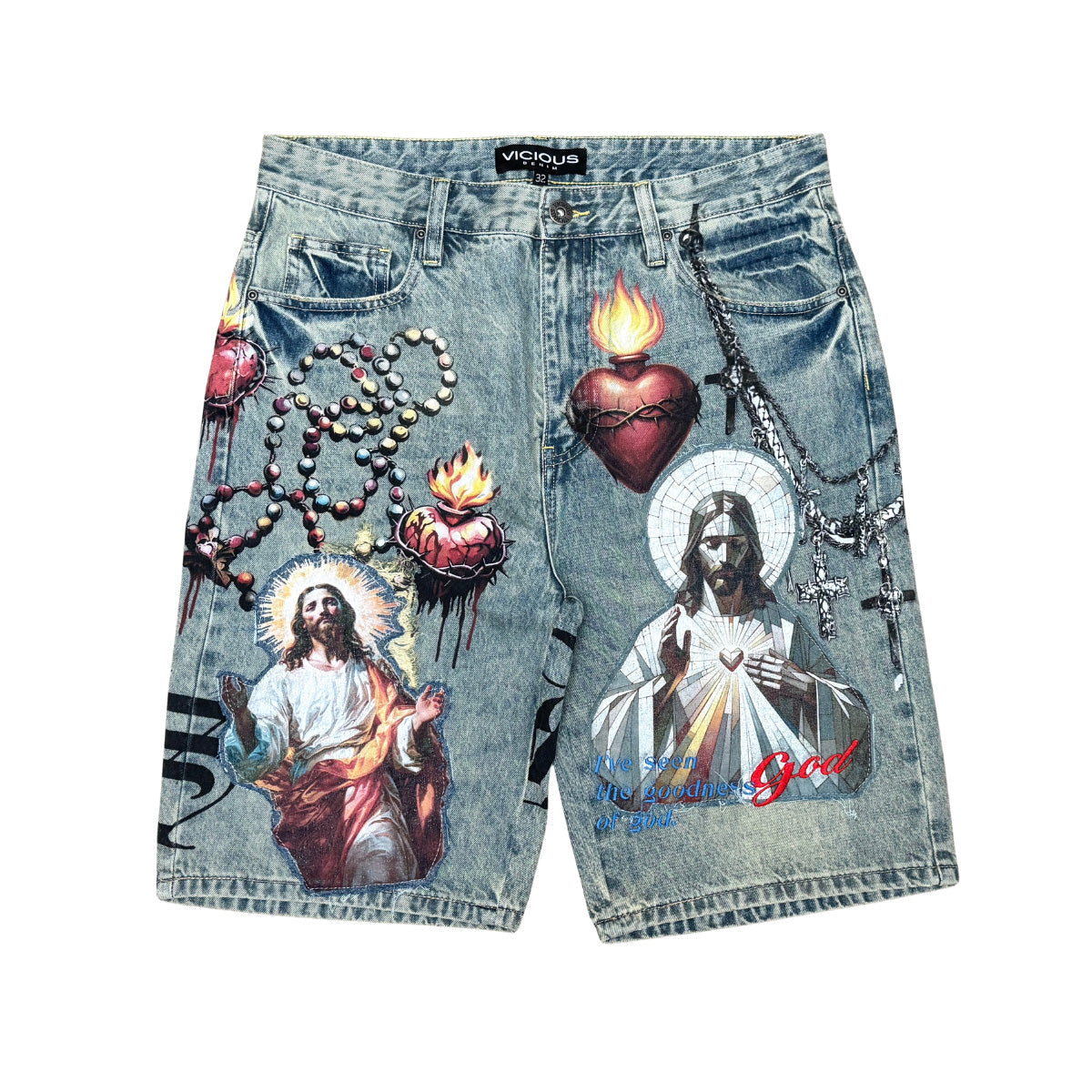 Sacred heart shorts