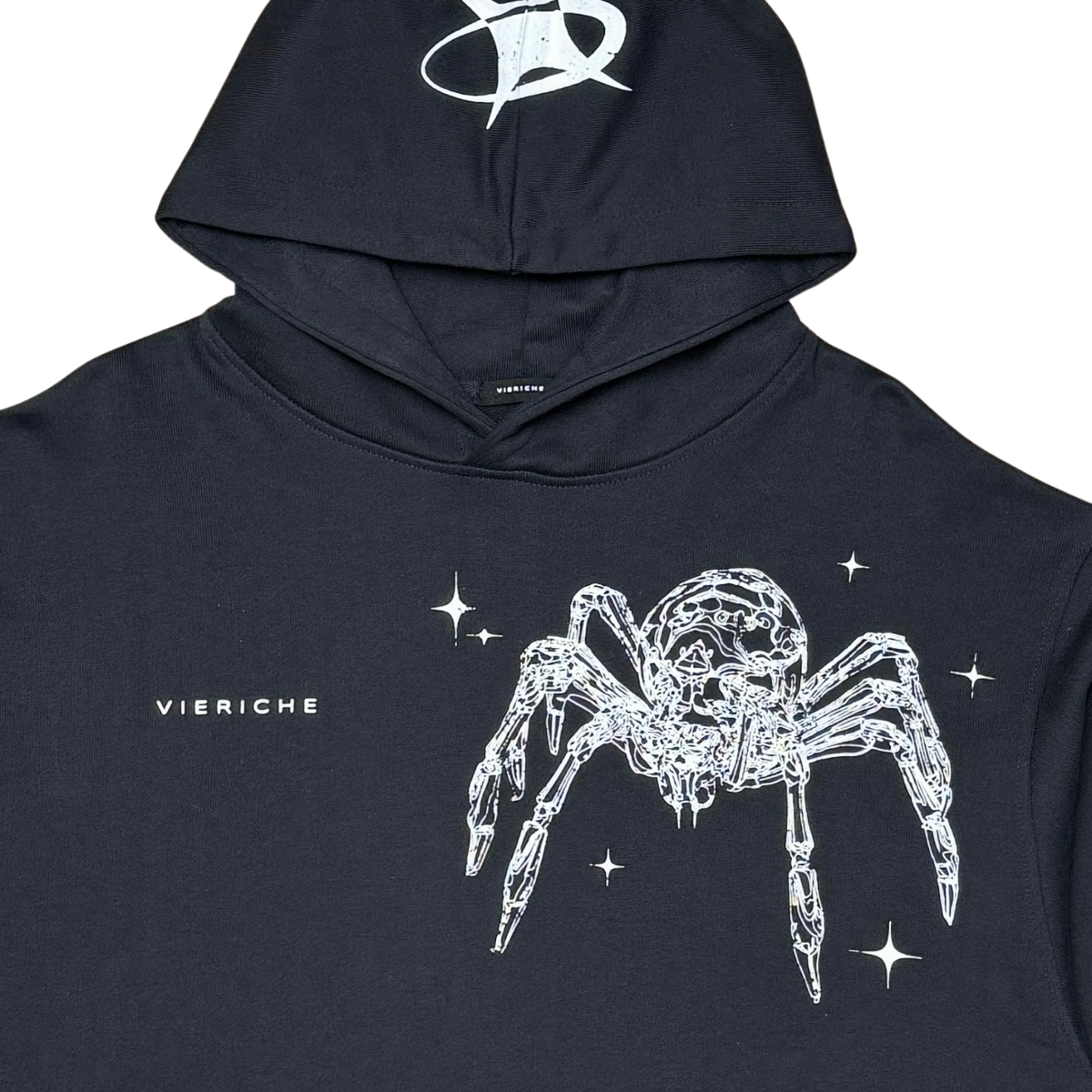 Venom biker cropped hoodie