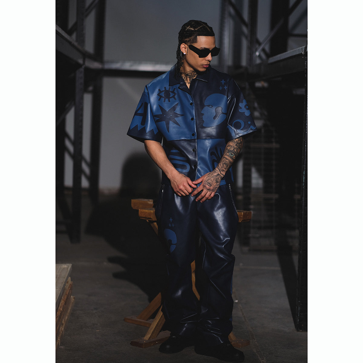 Tribal colorblock pant